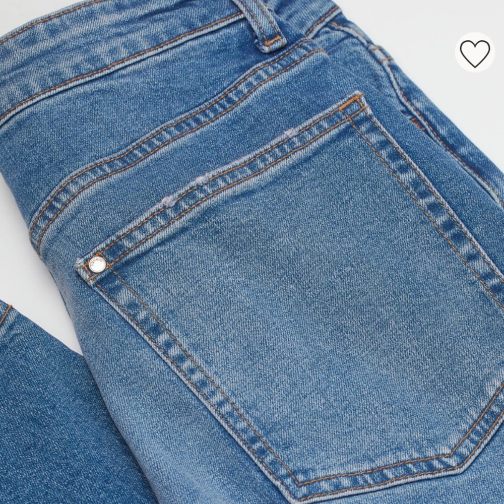 Denim Blue Jeans - Straight High Ankle - Picture 3 of 3
